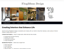 Tablet Screenshot of fitzgibbonsdesign.com